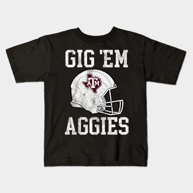 Texas Aggies Kids T-Shirt by SmithyJ88